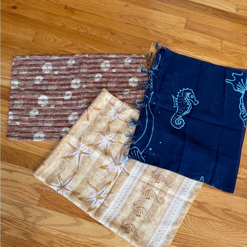 Bathing Suit Sarong / Cover Ups (3). Wraparound Beach / Pool Cover Up. Excellent